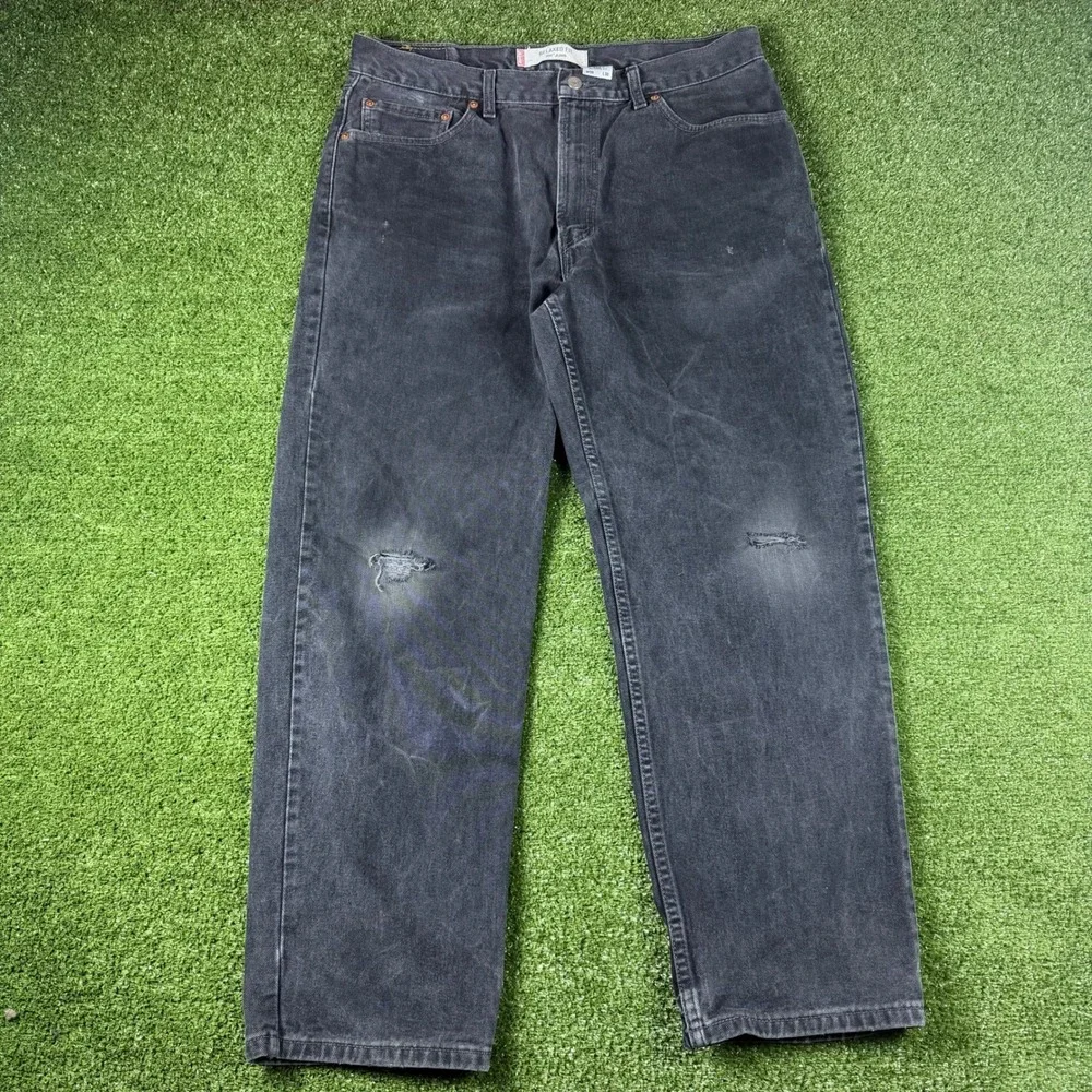 Vintage‎ Levis 550 Relaxed Fit Jeans Mens 36x30 Faded Black Denim Made in Canada